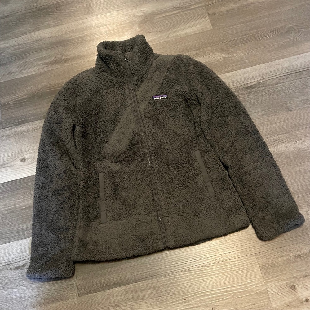 Patagonia Los Gatos Full Zip Fleece Jacket Dark Gray Charcoal Womens Small S